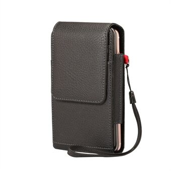 Lychee Vertical Leather Holster Case med 2 kortspalter för iPhone 8 Plus / Samsung S9 + S8, Storlek: 16x8.5x3.5cm