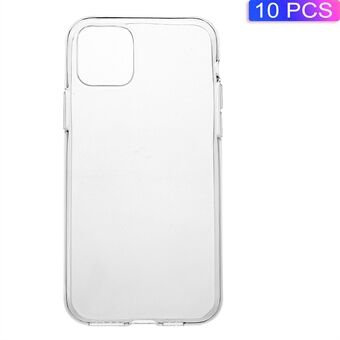 10PCS Transparent Soft TPU Phone Shell for iPhone 11 Pro 5.8 inch (2019) with Non-slip Inner