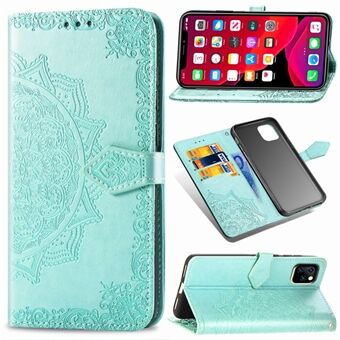 Embossed Mandala Flower Leather Wallet Case for iPhone 11 Pro  (2019)