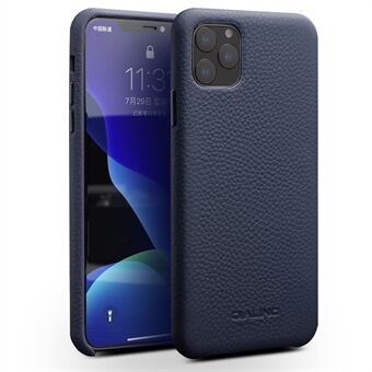 QIALINO Litchi Texture Genuine Leather Phone Back Case for iPhone 11 Pro  (2019)