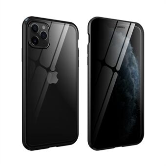 Anti-peep Magnetic Installation Metal Frame + Tempered Glass Alll-round Protective Phone Case for iPhone 11 Pro  (2019)