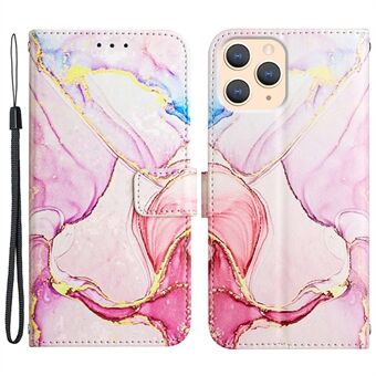 For iPhone 11 Pro  YB Pattern Printing Leather Series-5 Anti-fall Marble Pattern PU Leather Case Wallet Stand Mobile Phone Cover
