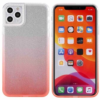 For iPhone 11 Pro  Phantom Series Gradient Phone Case Anti-fall Protection TPU Back Cover with Separable Glittering Plate