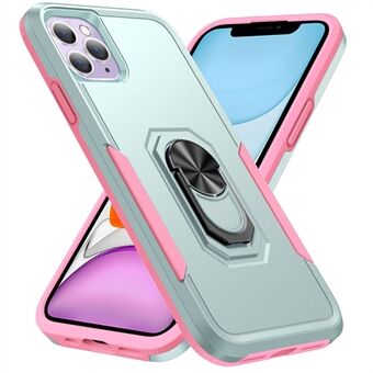 For iPhone 11 Pro  Defender Series Ring Kickstand Hard PC + Soft TPU Phone Cover Case