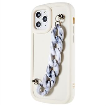 TPU-telefonfodral för iPhone 11 Pro 5,8 tums profiltelefonhållare med matt finish med armbandskedja