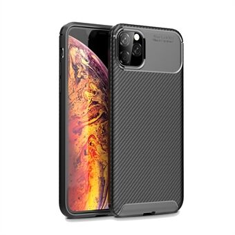 Carbon Fiber Texture Drop-proof TPU Cell Phone Cover for iPhone 11 Pro Max  (2019)