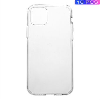 10PCS Transparent Soft TPU Phone Case for iPhone 11 Pro Max 6.5 inch (2019) with Non-slip Inner