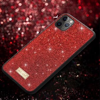 SULADA Dazzling Glittery Surface Leather Coated TPU Back Shell for iPhone 11 Pro Max 