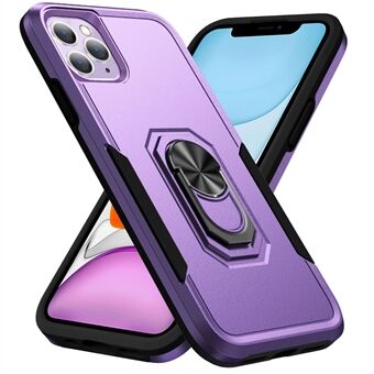 For iPhone 11 Pro Max  Defender Series Ring Kickstand Phone Cover Anti-drop PC + TPU Case