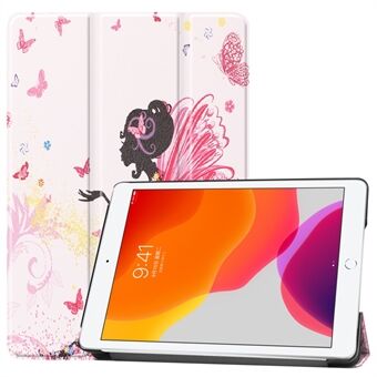 Fashionable Pattern Printing PU Leather Tri-fold Stand Tablet Case for iPad (2021)/(2020)/(2019)