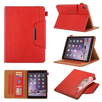Metal Buckle Wallet Stand Leather Smart Cover with Pen Slot for iPad (2021)/(2020)/(2019)