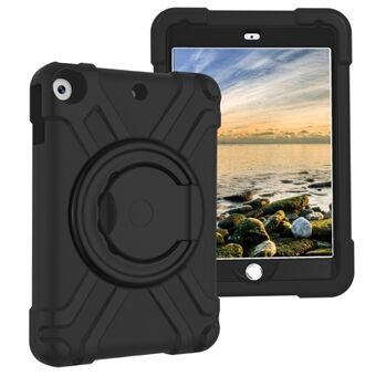 360° Swivel PC + Silicone Tablet Protection Case with Handle Kickstand for iPad (2021)/(2020)/(2019)