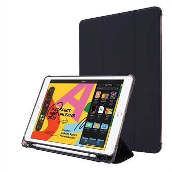 Tri-fold Stand Leather Tablet Shell with Pen Slot for iPad (2021)/(2020)/(2019)