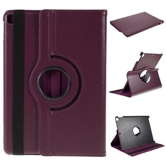 For iPad Air 10.5 (2019) / Pro (2017) / iPad (2021)/(2020)/(2019) 360-Rotary Stand Leather Tablet Case Litchi Grain