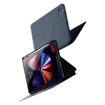 BENKS For iPad Pro 12.9 (2020) / (2021) / (2022) Magnetiskt löstagbart stötsäkert fodral PU-läder PC TPU-fodral Auto Wake / Sleep Tablet-fodral med Stand