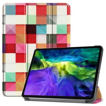 Printing Surface Tri-fold Stand Leather Smart Case för iPad Pro  (2020) / (2018)