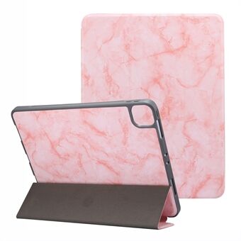 Marble Pattern Tri-fold Stand Auto Wake / Sleep Leather Tablet Case med pennfack för iPad Pro  (2021) / (2020) / (2018)