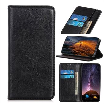Autoabsorberat Crazy Horse Texture Split Leather Wallet Telefonfodral för iPhone 12 mini