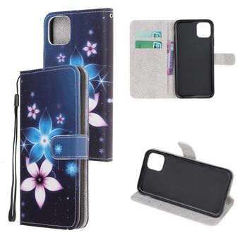Cross Texture Pattern Printing Plånbok Lädertelefonfodral för iPhone 12 mini