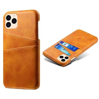 KSQ Läder Inbunden för iPhone 12 mini med korthållare - Orange