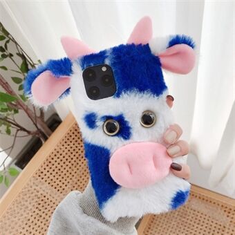 Cows Style Fur Coated TPU telefonfodral för iPhone 12 Mini