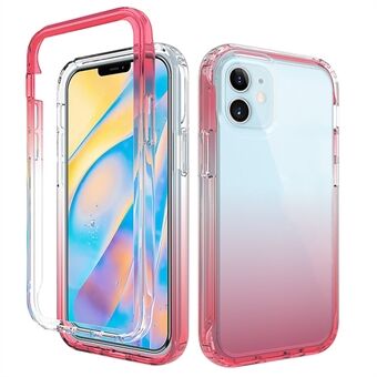 Color Gradient Clear TPU + PC Case for iPhone 12 mini