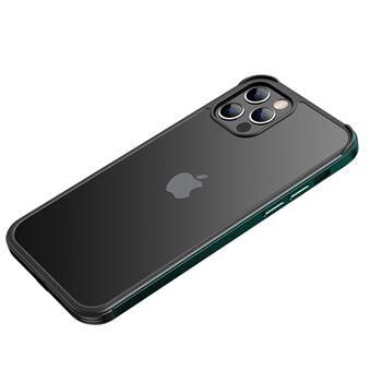 SULADA Full Coverage Silicone+Acrylic+Metal Hybrid Phone Case for iPhone 12 mini