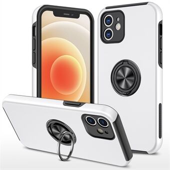 Ring Kickstand Design Hybrid Telefonfodral Skal med inbyggd metallplåt för iPhone 12 mini
