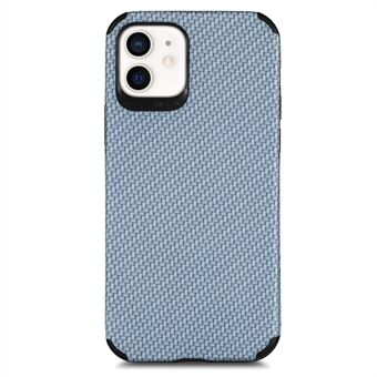 For iPhone 12 mini  Phone Shell Carbon Fiber Texture PU Leather Coated PVC + Soft TPU Anti-scratch Phone Cover