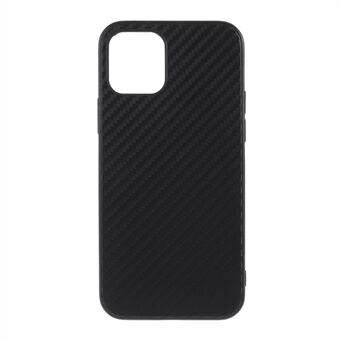 Carbon Fiber TPU skyddande telefonfodral för iPhone 12 Pro/ 12