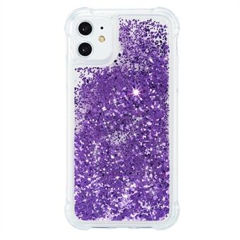 Glitter Powder Quicksand Rhinestone Decor Kickstand TPU Phone Cover for iPhone 12 Pro/12