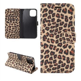 Leopard Pattern Leather Cover for iPhone 12 Pro/12