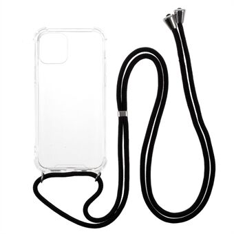 Anti-Drop TPU Bumper Frame Phone Case med snodd för iPhone 12/12 Pro