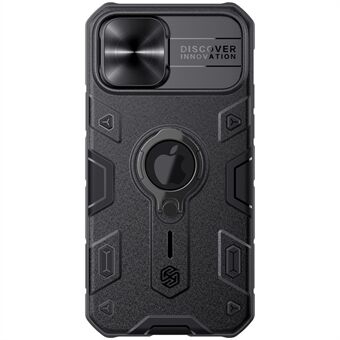NILLKIN CamShield Armor Case PC TPU Hybrid Phone Cover med Ring Kickstand för iPhone 12/12 Pro
