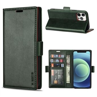 N.BEKUS Stand + PU läder plånboksställ Skyddande telefonfodral för iPhone 12/12 Pro
