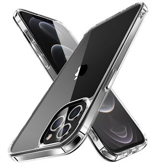 Hybrid hård PC-baksida + mjuk TPU Bumper Slim Kristallklart telefonfodral för iPhone 12/12 Pro 