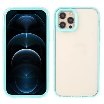 Löstagbart 3-i-1 Design Macaron-Color Edging Hybrid Phone Cover Case för iPhone 12  / 12 Pro 