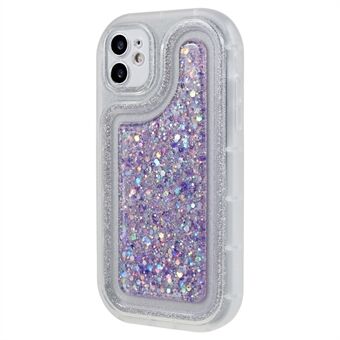 För iPhone 12 6,1 tum Soft TPU telefonfodral Bling Glitter Sparkle Epoxy Cover