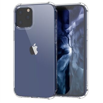 LEEU DESIGN Air Cushion Shockproof TPU Phone Cover with Voice Conversion Jack for iPhone 12 Pro  - Transparent