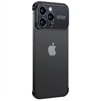 För iPhone 12 Pro Mobiltelefon Skal Kantlöst TPU+aluminiumlegering linsram Skydd Telefonfodral