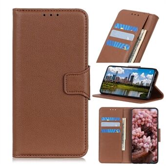 Litchi Skin Leather Wallet Case för iPhone 12 Pro Max 6,7 tum