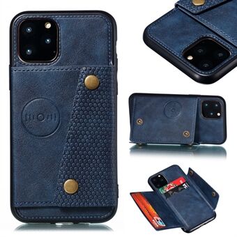 PU Leather Coated TPU Cover [Built-in Vehicle Magnetic Sheet] for iPhone 12 Pro Max 