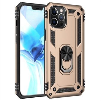 Ring Kickstand Armor Case PC TPU Combo Protective Cover för iPhone 12 Pro Max