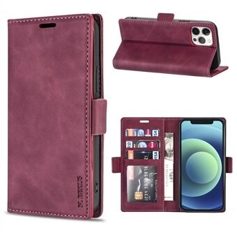 N.BEKUS Stand + PU läder plånboksställ Telefonskyddsfodral för iPhone 12 Pro Max