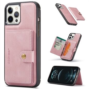 JEEHOOD Avtagbart magnetiskt plånboksfodral i TPU för iPhone 12 Pro Max