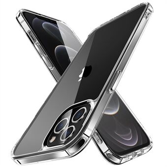 Galvaniserat kristallklart Hybrid-telefonskal för iPhone 12 Pro Max , gulningsbeständig TPU + PC-mobiltelefontillbehör