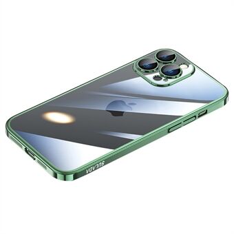 SULADA JINGJIA-serien för iPhone 12 Pro Max  Drop-resistant Ultra Slim Telefonfodral Elektroplering PC-fodral med lins av härdat glas