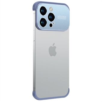 För iPhone 12 Pro Max TPU + Slim-Fit telefonfodral i aluminiumlegering med skyddsskydd för linsramen