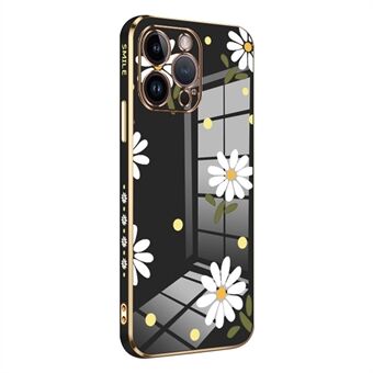 RZANTS för iPhone 12 Pro Max Anti-dropp telefonfodral Blommönster galvanisering TPU skal