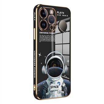 RZANTS För iPhone 12 Pro Max Mobiltelefon Skal Hörlurar Astronautmönster galvanisering TPU-fodral